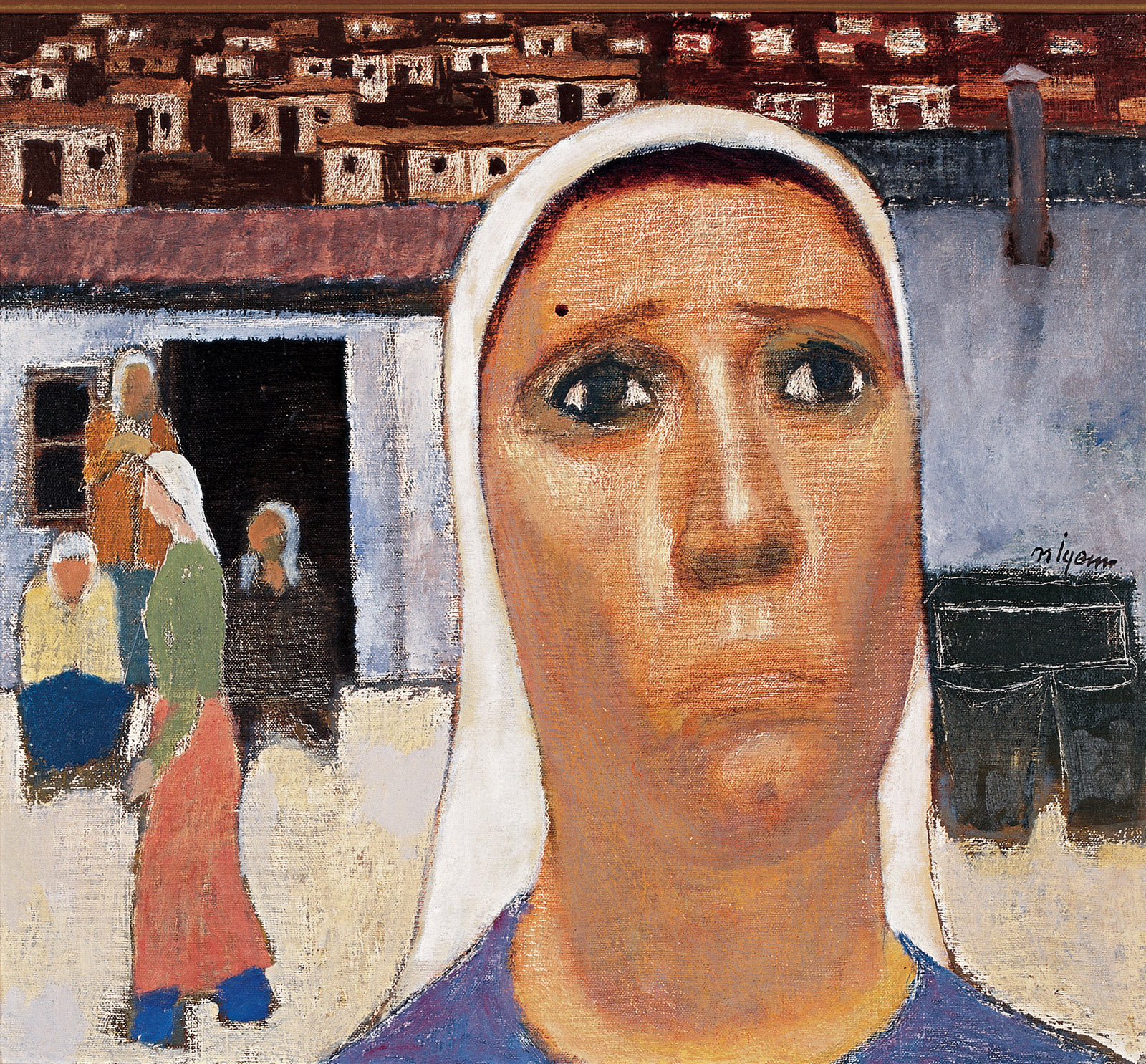Kondusu Önünde Kadın / Before Her Shanty Home - s1137-036