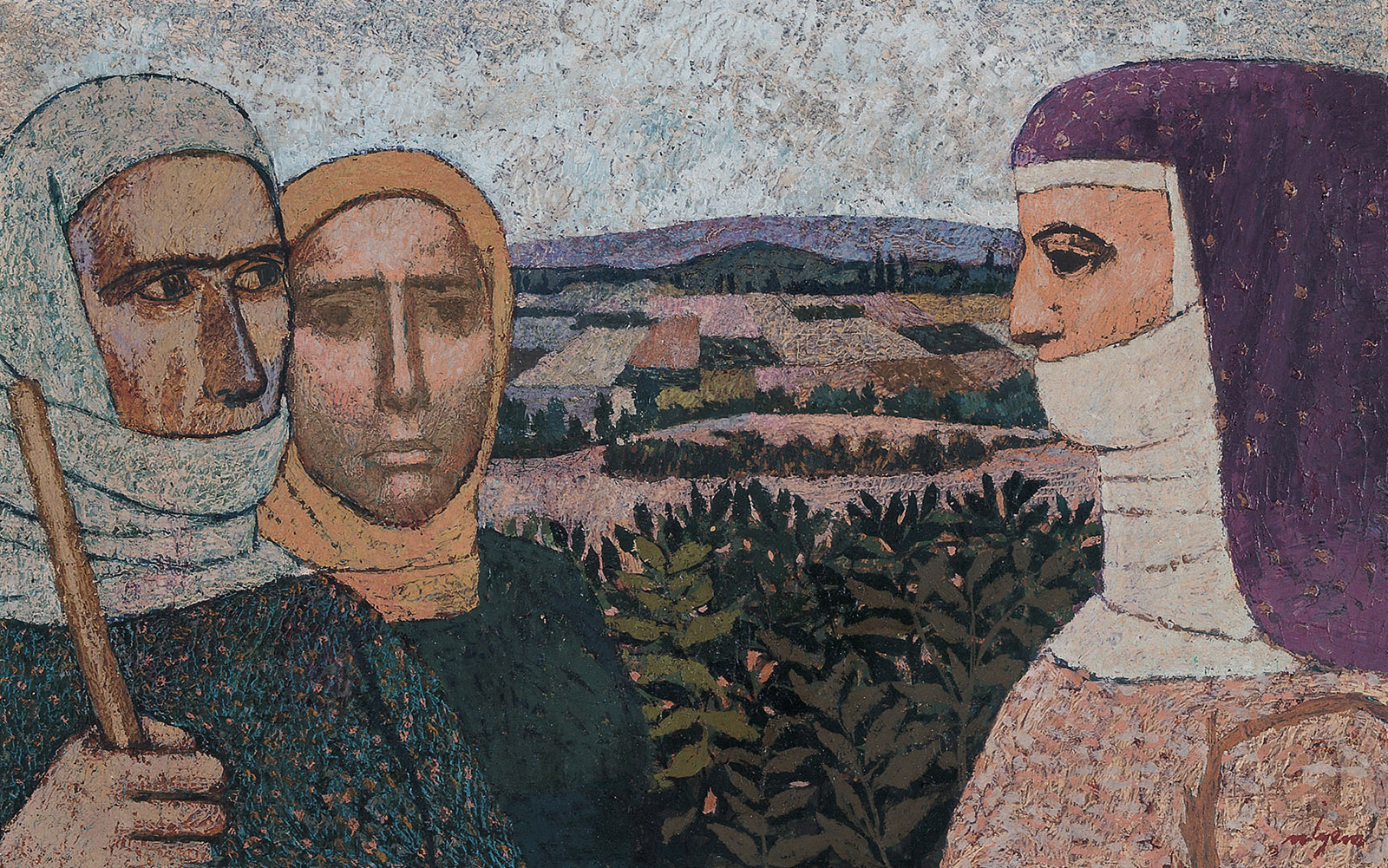 Figürlü peyzaj /  - s131-099